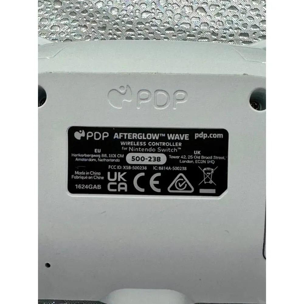 PDP Afterglow Wave Nintendo Switch Pro Controller White (Model 500-238)